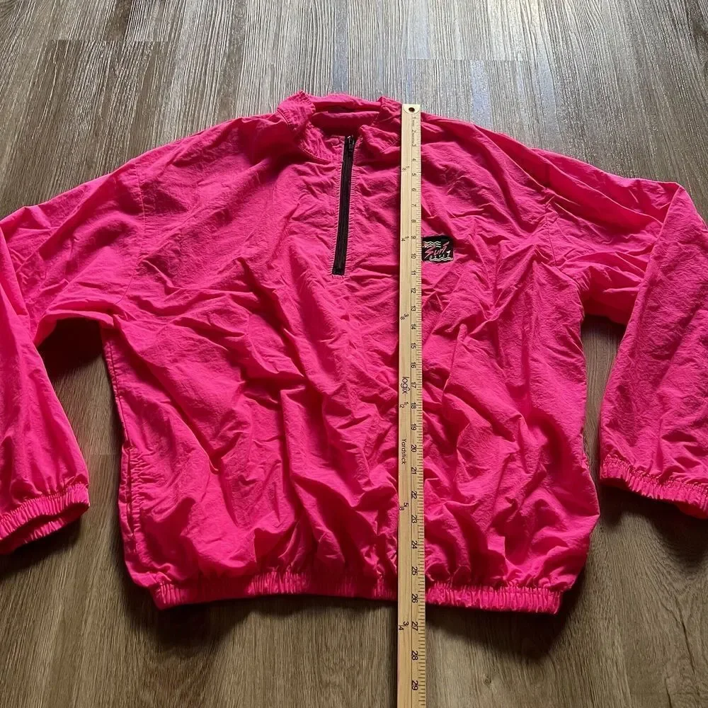 Surf Style Pink Jacket Windbreaker Light Retro Atomic Neon XL 52